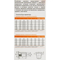 Заклепка резьбовая Sormat М8 мм, 10 шт.