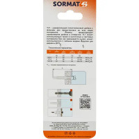 Дюбель универсальный Sormat, 6x30 мм, нейлон, 4 шт.