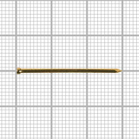 Гвозди финишные латунированные 1.4x30 мм, 100 шт.