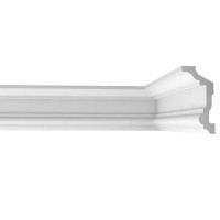 Плинтус потолочный полистирол для натяжного потолка под светодиодную ленту Bello Deco С 13/90 белый 45x90x2000 мм