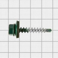 Саморезы кровельные оцинкованные 4.8x29 мм цвет зеленый 1 кг