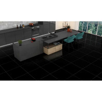 Керамогранит Concor Super Black 60x60 см 1.44 м² полированный цвет черный