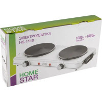 Электрическая варочная панель HomeStar HS-1110 44.9 см 2 конфорки цвет белый