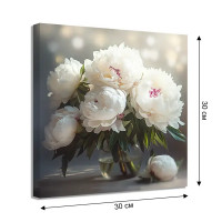 Канвас Пионы 30x30 см