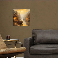 Канвас Лодки 30x30 см