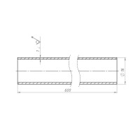 Рейлинг для кухни Lemax 60x1.6x1.6 см цвет черный