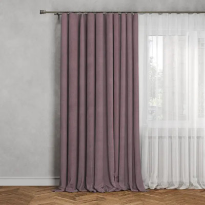 Штора на ленте блэкаут Cashmere 200x300 см цвет розовый