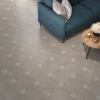 Вставка напольная Kerama Marazzi Престон AD/A696/SG1506N 7.7x7.7 см матовая цвет светло-серый