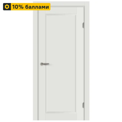 Дверь межкомнатная глухая с замком и петлями в комплекте Пьемонт 60x200 см Hardflex цвет белый жемчуг