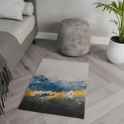 Коврик декоративный хлопок Залив 60x90 см цвет разноцветный