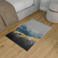 Коврик декоративный хлопок Залив 60x90 см цвет разноцветный