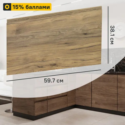 Фасад для кухонного шкафа Токио 59.7x38.1 см Delinia ID ЛДСП цвет коричневый