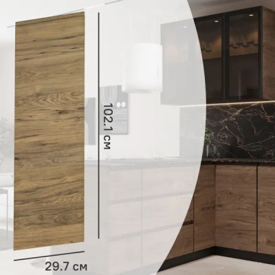 Фасад для кухонного шкафа Токио 29.7x102.1 см Delinia ID ЛДСП цвет коричневый