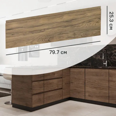 Фасад для кухонного ящика Токио 79.7x25.3 см Delinia ID ЛДСП цвет коричневый