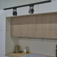 Трековый светильник Volpe Q320 под лампу GU10 50 Вт 10 м² цвет черный