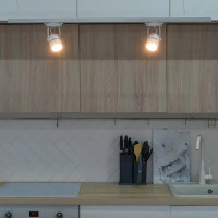 Трековый светильник Volpe Q321 под лампу GU10 50 Вт 10 м² цвет белый