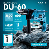 Дрель сетевая ударная Oasis DU-60, 600 Вт