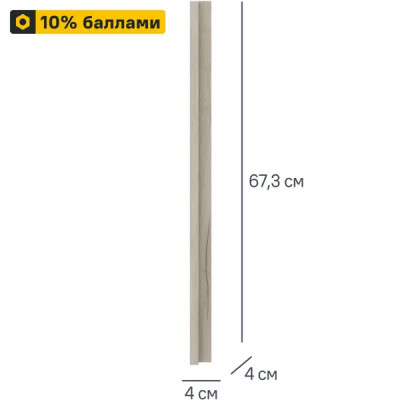 Элемент угловой Дейма темная 4x67.3x4 см ЛДСП цвет темный