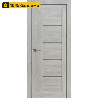 Дверь межкомнатная остекленная без замка и петель в комплекте Тренд вертикальный 70x200 см Hardflex цвет серый