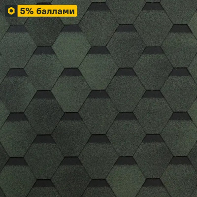 Гибкая черепица Технониколь Оптима зеленый 3 м²