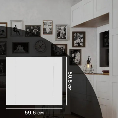 Дверь для шкафа Лион Реймс 59.6x50.8x1.6 см ЛДСП цвет белый