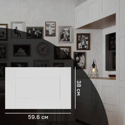 Дверь для шкафа Лион Реймс 59.6x38x1.6 см ЛДСП цвет белый