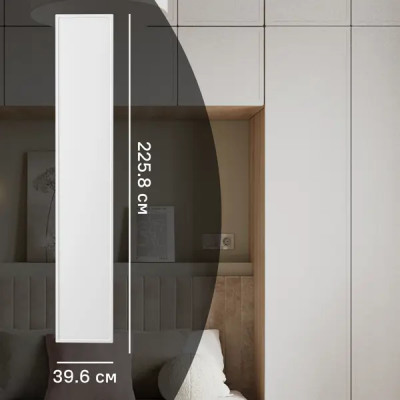 Дверь для шкафа Лион Амьен 39.6x225.8x1.9 см МДФ цвет белый