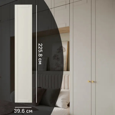 Дверь для шкафа Лион Байонна 39.6x225.8x1.9 см МДФ цвет латте
