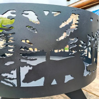 Костровая чаша Лес 600x500 мм