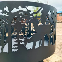 Костровая чаша Лес 600x500 мм