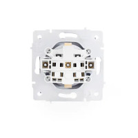 Розетка встраиваемая Lezard Vesna 742-3488-123B с заземлением с крышкой цвет графит