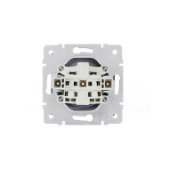 Розетка встраиваемая Lezard Vesna 742-3488-121B без заземления цвет графит