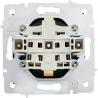 Розетка встраиваемая Lezard Vesna 742-4288-123B с заземлением с крышкой цвет черный