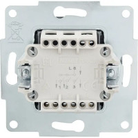 Выключатель встраиваемый Lezard Vesna 742-3488-109 1 клавиша цвет графит