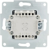 Выключатель промежуточный встраиваемый Lezard Vesna 742-3488-107 1 клавиша цвет графит