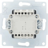 Выключатель проходной встраиваемый Lezard Vesna 742-3488-105 1 клавиша цвет графит