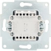 Выключатель встраиваемый Lezard Vesna 742-3588-100 1 клавиша цвет платина