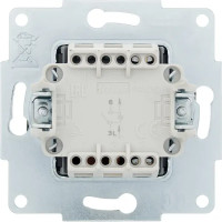 Выключатель встраиваемый Lezard Vesna 742-4288-111 1 клавиша цвет матовый черный