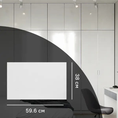 Дверь для шкафа Лион 59.6x38x1.6 см ЛДСП цвет белый лак