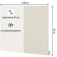 Обои флизелиновые Victoria Stenova Metallica бежевые 1.06 м VS283622