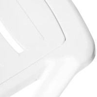 Шезлонг Эластик 186.5x62.5x31.5 см пластик белый