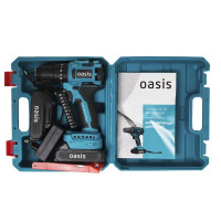 Дрель-шуруповерт аккумуляторная бесщеточная Oasis ASU-18A, 18 В Li-ion 2x2 Ач