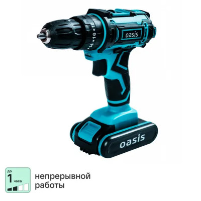 Дрель-шуруповерт аккумуляторная Oasis ASU-24S, 24 В Li-ion 2x2 Ач