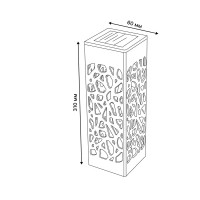 Светильник в грунт светодиодный уличный на солнечных батареях Uniel Magic-1 IP44 цвет черный свет теплый белый