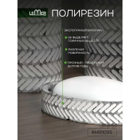 Мыльница Lemer Scandi SCD003, полирезин цвет бело-серый