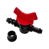 Кран стартовый для ПНД трубки BOUTTE, 16 мм