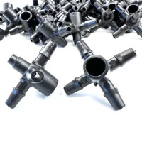 Разветвитель крестовой на 4 выхода для микротрубки Boutte 3-4 мм 30 шт