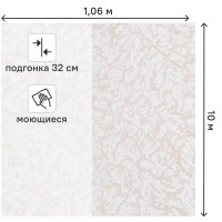 Обои флизелиновые Palitra Home Good коричневые 1.06 м HC31173-24
