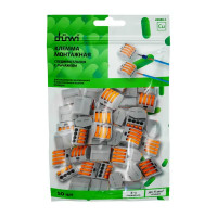 Клеммы соединительные монтажные с рычажком Duwi СМК 222-414 4-проводные 4мм² серые 50шт 26679 6