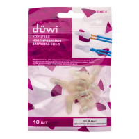 Заглушка КИЗ-5 4 мм цвет белый 10 шт.